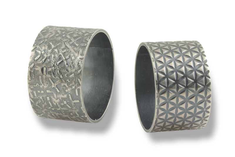 Textured Wide Ring Band