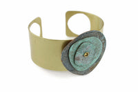 Patina Cuff: Iron Rustic Navy and Teal