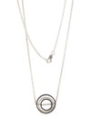 O.C.D. Small Circle Grayscale Necklace